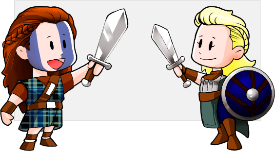 Dupla de personagens HMI ESFP