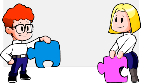 Dupla de personagens HMI INTP